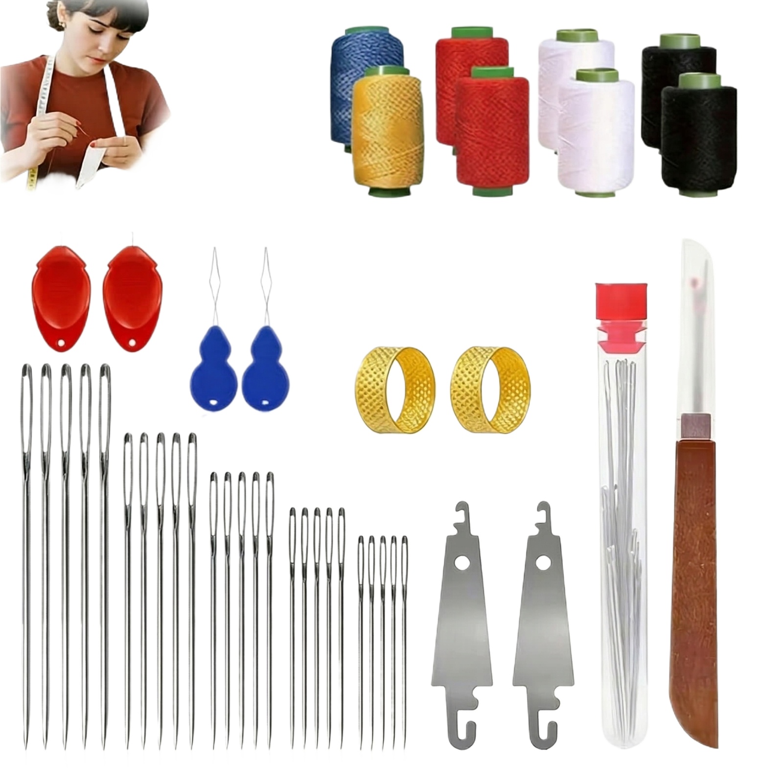 Kit de 43 aiguilles à grande p - Sewing Garments avis et prix