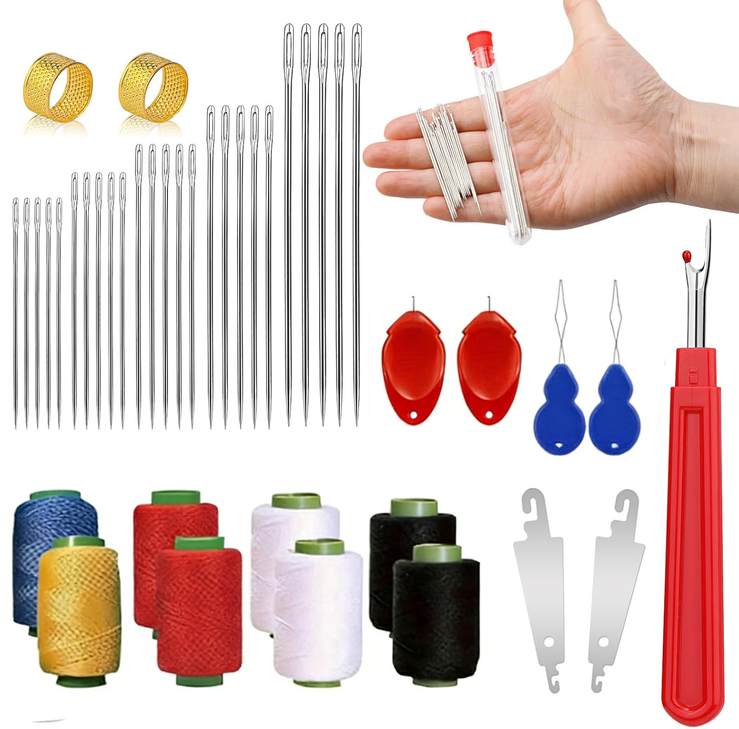 Kit de 43 aiguilles à grande p - Sewing Garments avis et prix